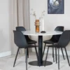Eettafel Estelle Zwart/Goud