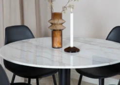 Eettafel Estelle Zwart/Grijs