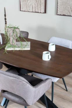 Eettafel Felix - Espresso Mangohout 220 cm
