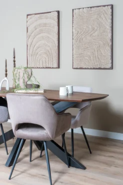 Eettafel Felix - Espresso Mangohout 220 cm