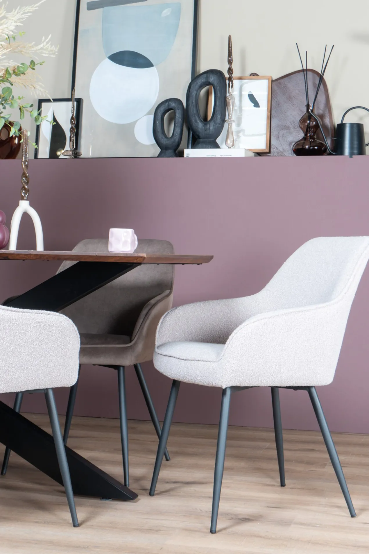 Eettafel Felix - espresso mangohout 190 cm