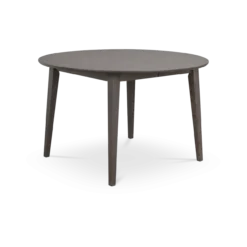 Eettafel Filippa rond donkerbruin uitschuifbaar 170 x 105 cm