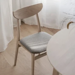 Eettafel Filippa rond donkerbruin uitschuifbaar 170 x 105 cm