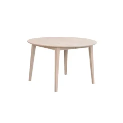 Eettafel Filippa rond Whitewash verlengbaar 170 x 105 cm