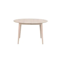 Eettafel Filippa rond Whitewash verlengbaar 170 x 105 cm