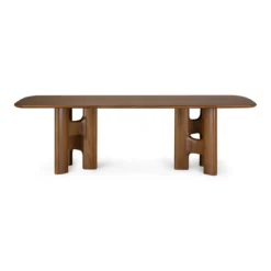 Eettafel Flow teak wild brown 250x110 cm