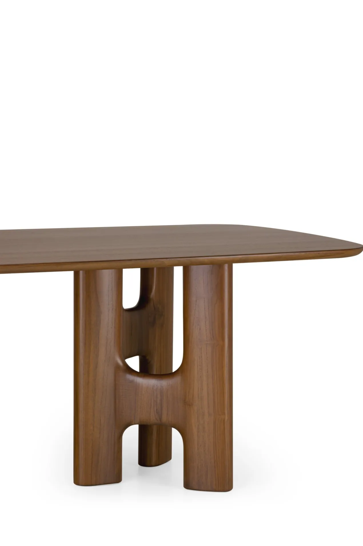 Eettafel Flow teak wild brown 250x110 cm