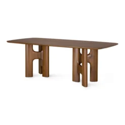 Eettafel Flow teak wild brown 220x110 cm