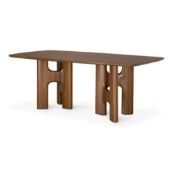 Eettafel Flow teak wild brown 200x110 cm