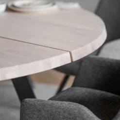 Eettafel Fred rond zwart Zwart
