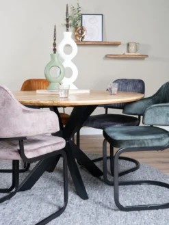 Eettafel Icon ø120 cm – Mangohout