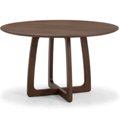 Eettafel Kaia walnoot Ø130 cm