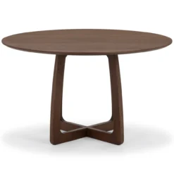 Eettafel Kaia walnoot Ø130 cm