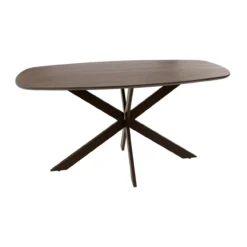 Eettafel Kopenhagen deens ovaal bruin 150x90 cm