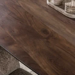 Eettafel Kopenhagen deens ovaal bruin 180x95 cm