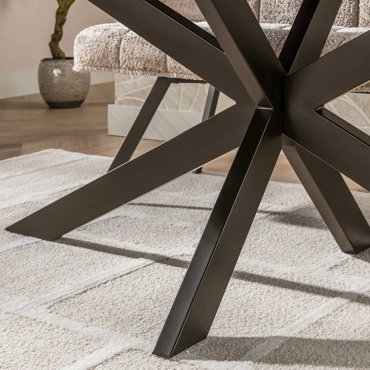 Eettafel Kopenhagen deens ovaal bruin 215x105 cm