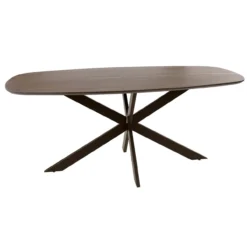 Eettafel Kopenhagen deens ovaal bruin 215x105 cm