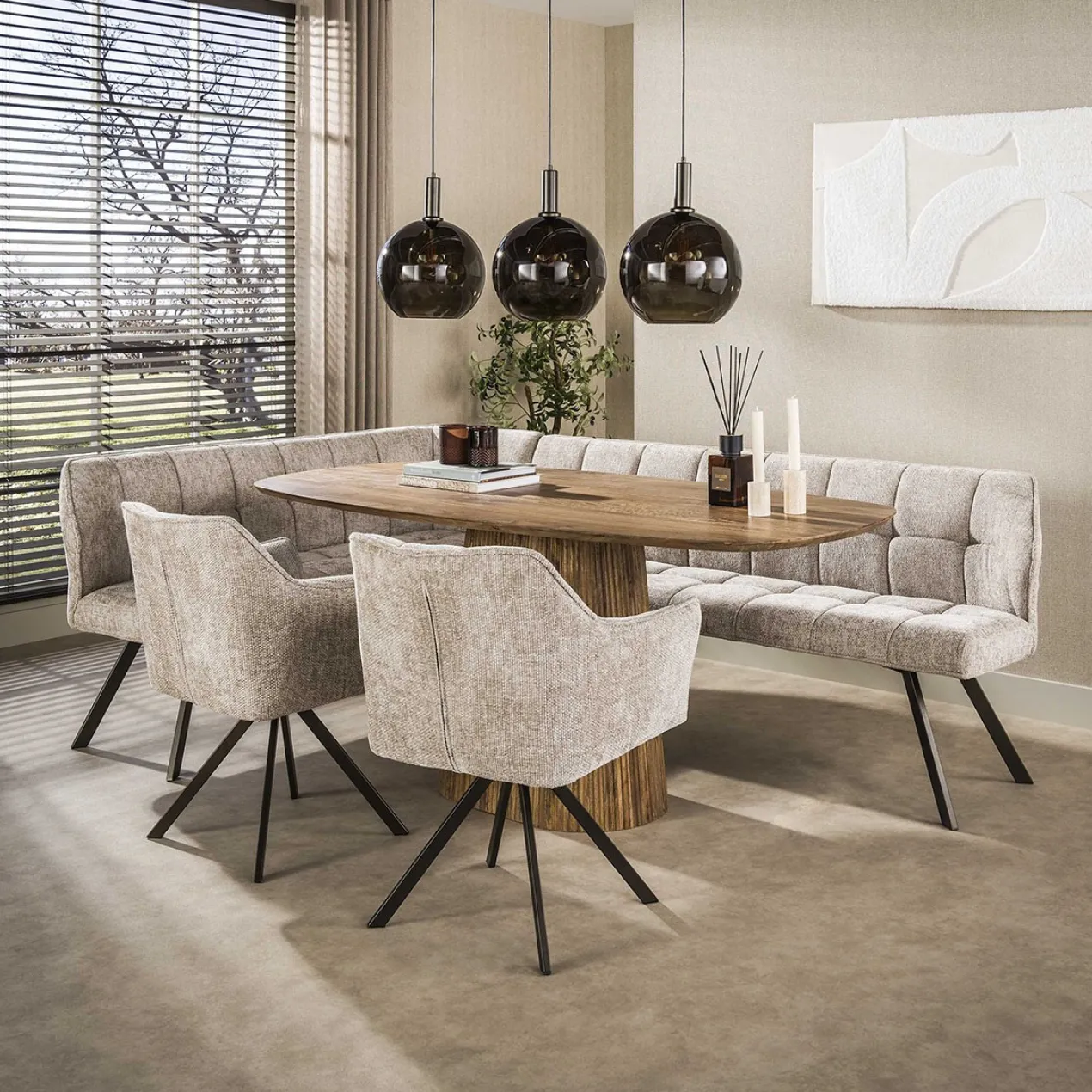Eettafel Lambda Centro 180x90 cm