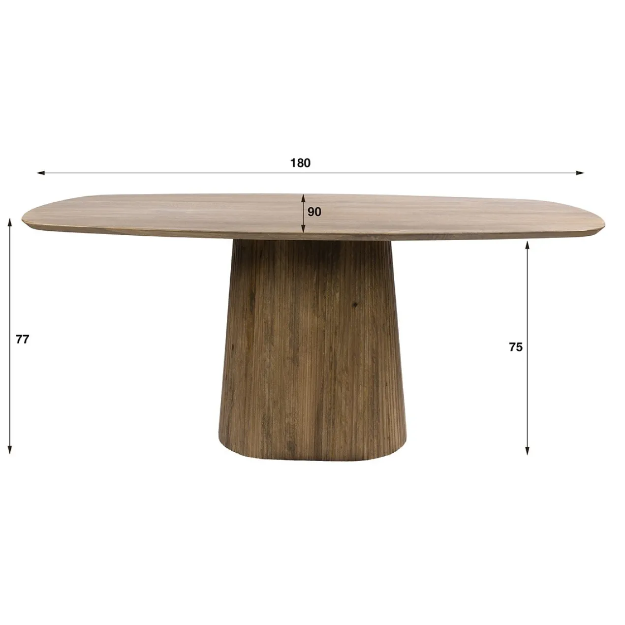 Eettafel Lambda Centro 180x90 cm