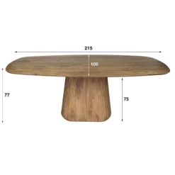 Eettafel Lambda Centro 215x105 cm