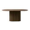 Eettafel Lenn ovaal hout Gerookt eiken