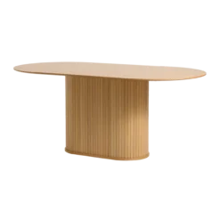 Eettafel Lenn ovaal hout Naturel eiken