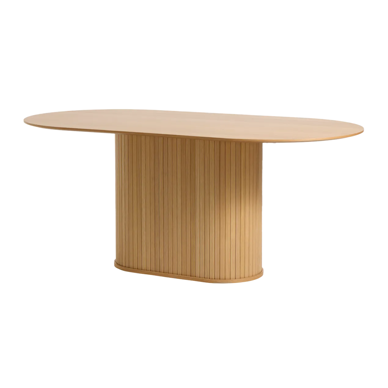 Eettafel Lenn ovaal hout Naturel eiken
