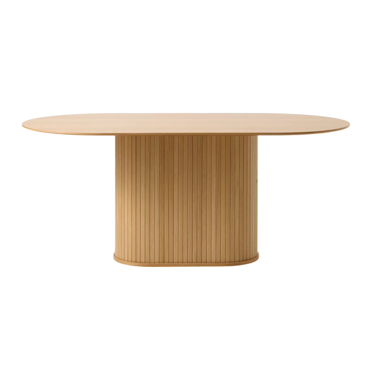 Eettafel Lenn ovaal hout Naturel eiken
