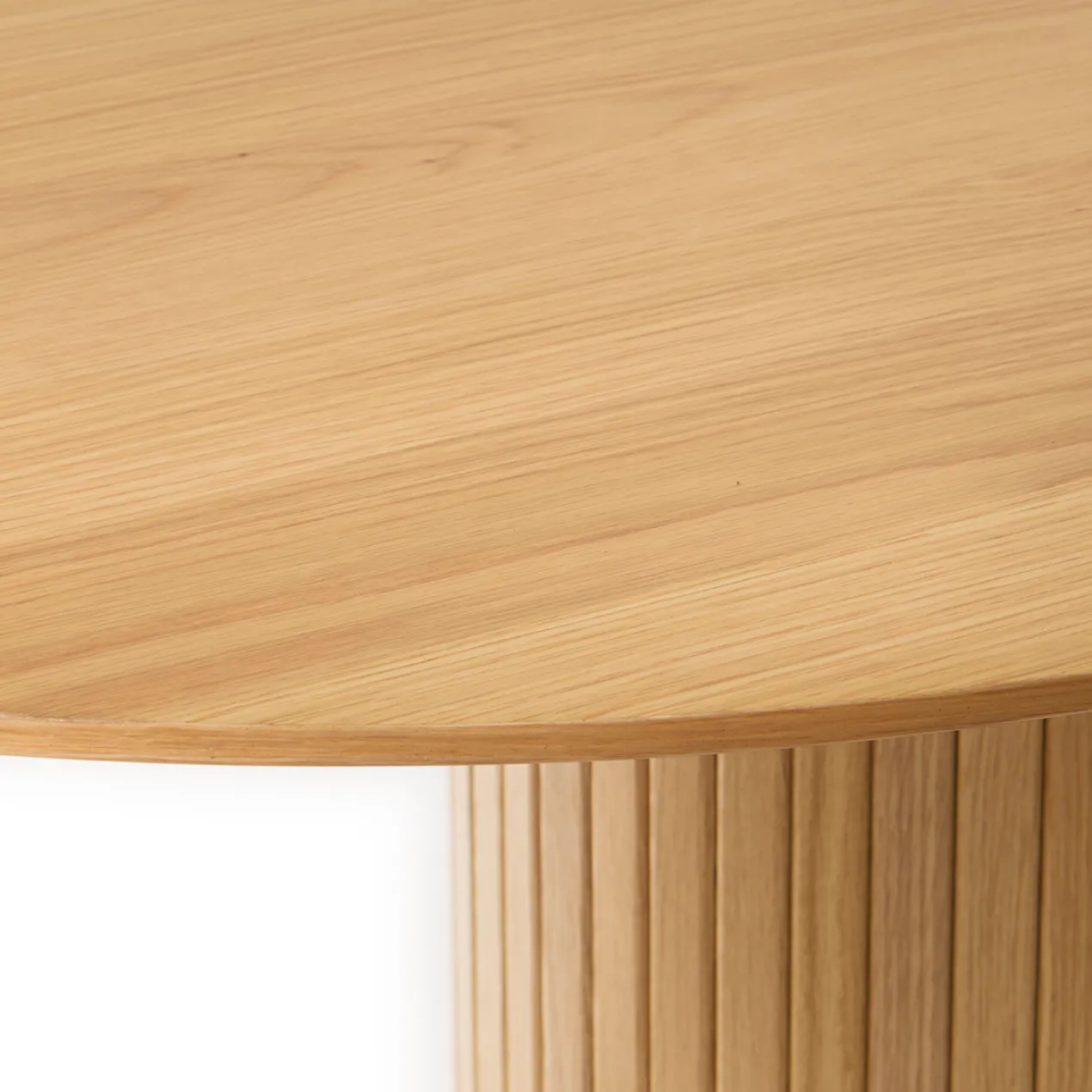 Eettafel Lenn ovaal hout Naturel eiken
