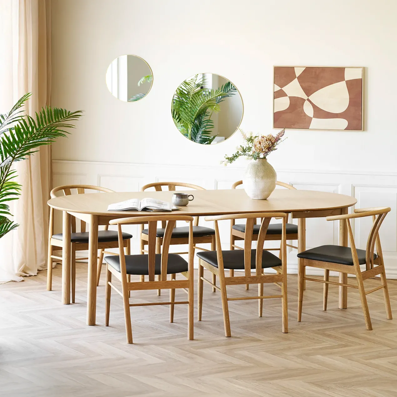 Eettafel Loet naturel uitschuifbaar