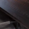Eettafel Maas zwart rechthoek Maat 160