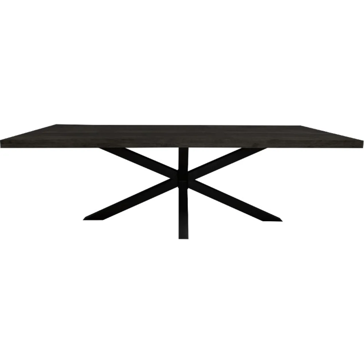 Eettafel Maas zwart rechthoek Maat 160