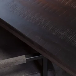 Eettafel Maas zwart rechthoek maat 300