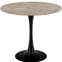 Eettafel Marly keramiek Ø90 cm bruin