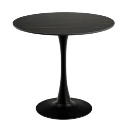 Eettafel Marly keramiek Ø90 cm zwart