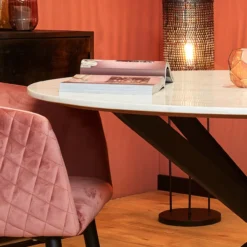 Eettafel Marmer Fred Wit 130
