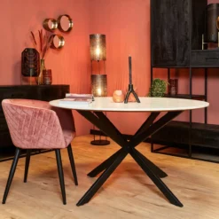 Eettafel Marmer Fred Wit 130
