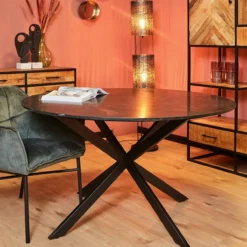 Eettafel Marmer Fred Zwart 130