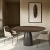 Eettafel Milan Hout 140x120 cm bruin