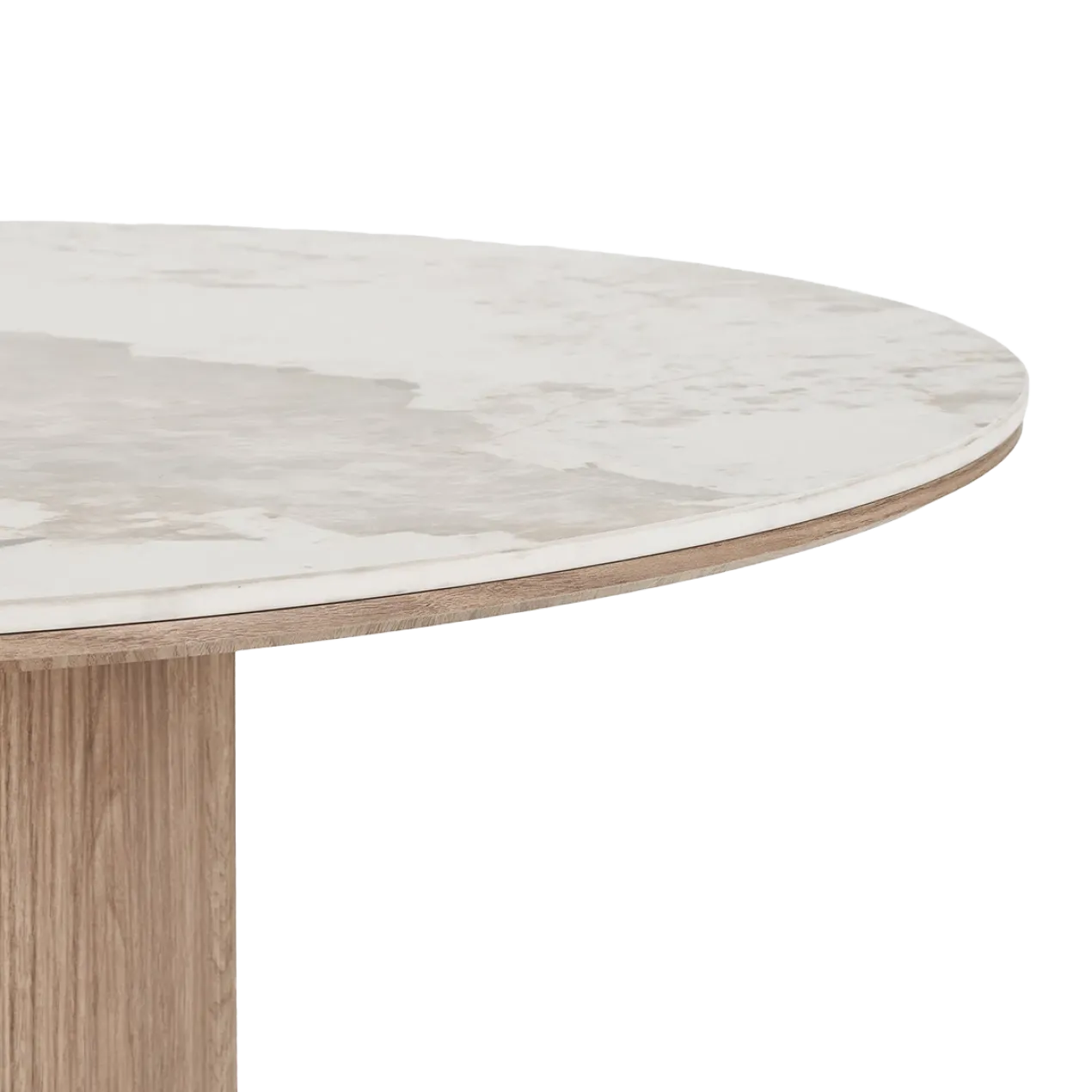 Eettafel Ronda keramiek blad bruin Ø120 cm