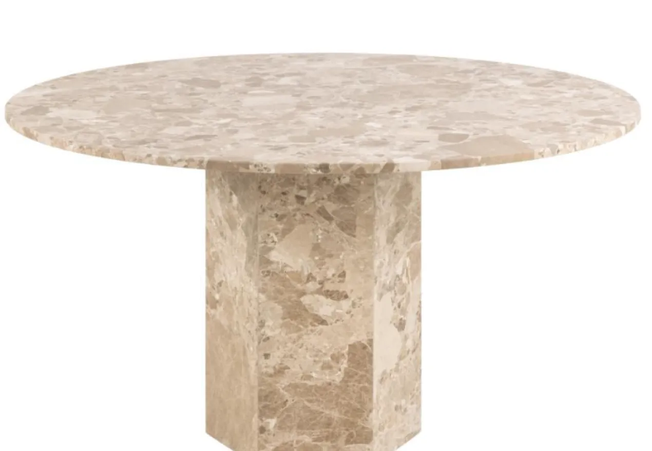 Eettafel Rond Travertin 130