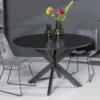 Eettafel rond zwart 120