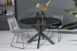 Eettafel rond zwart 120