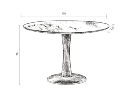 Eettafel Roots Bruin