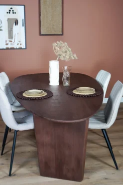 Eettafel Rudo - Espresso mangohout 180 x 110 cm
