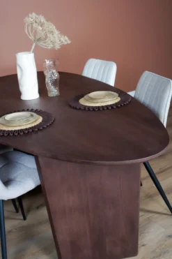 Eettafel Rudo - Espresso mangohout 220 x 110 cm