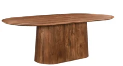 Eettafel Sally 230 cm ovaal Eettafel Saly 230 ovaal Licht bruin