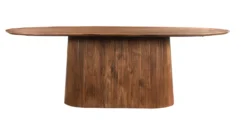 Eettafel Sally 230 cm ovaal Eettafel Saly 230 ovaal Licht bruin