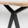 Eettafel Slim X donkerbruin 260x90 cm verjongde rand