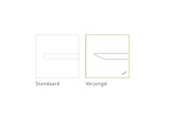 Eettafel Slim X donkerbruin 300x90 cm verjongde rand
